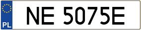 Trailer License Plate